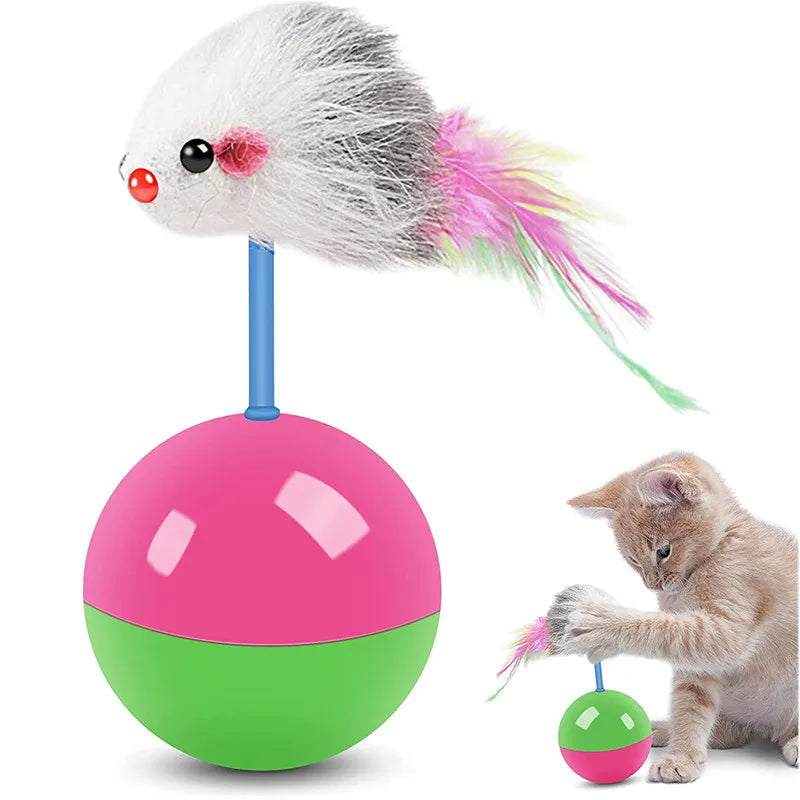 Neue Katzenspielzeuge Set Maus Wackeltier Lustige neckende Katzen und Hunde Selbstspielzeug Haustierbedarf Spielzeugset Neckende Katzenspielzeuge