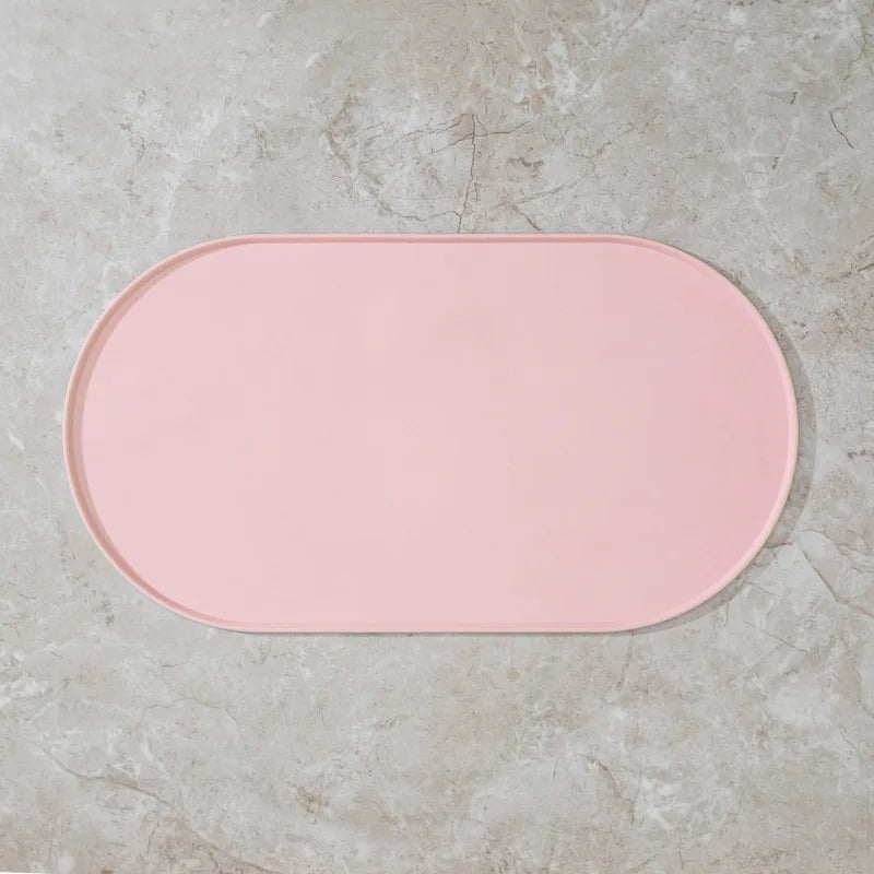 Cat Feeding Mat with Non-Slip Waterproof Design Pet Food Mat Compatible with Cat/Dog Bowls Multipet Households Dog Owners
