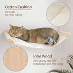 Katzen-Hängemattenbett zur Wandmontage, kletternd, für Katzen, Kätzchen, Bett, Möbel, stabiles Regal, Sitzstangen, Katzenhaus zum Schlafen, Spielen, Zubehör