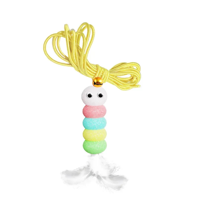 Popular new interactive electric cat toys with hanging doors automatic cat ball toys self play funny cat toys