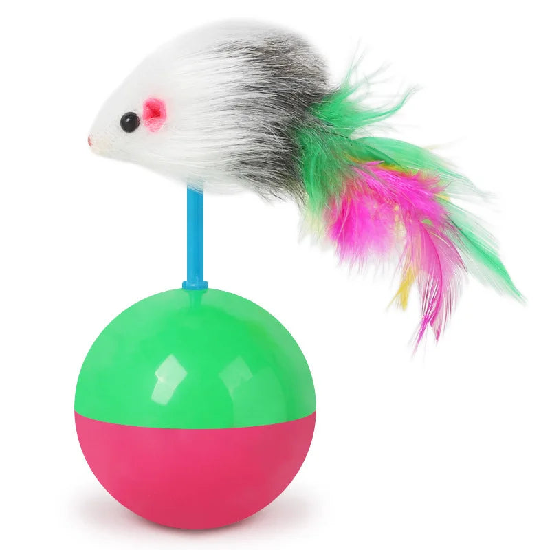 Neue Katzenspielzeuge Set Maus Wackeltier Lustige neckende Katzen und Hunde Selbstspielzeug Haustierbedarf Spielzeugset Neckende Katzenspielzeuge