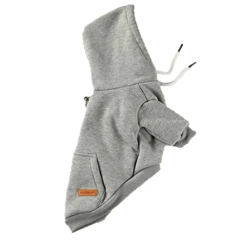 Hundekleidung Hunde-Kapuzenpullover für kleine und mittelgroße Hunde Weste Outdoor-Sweatshirt Bulldogge Husky Warmer Fleece Haustierkleidung Welpen-Katzen-Kostüm