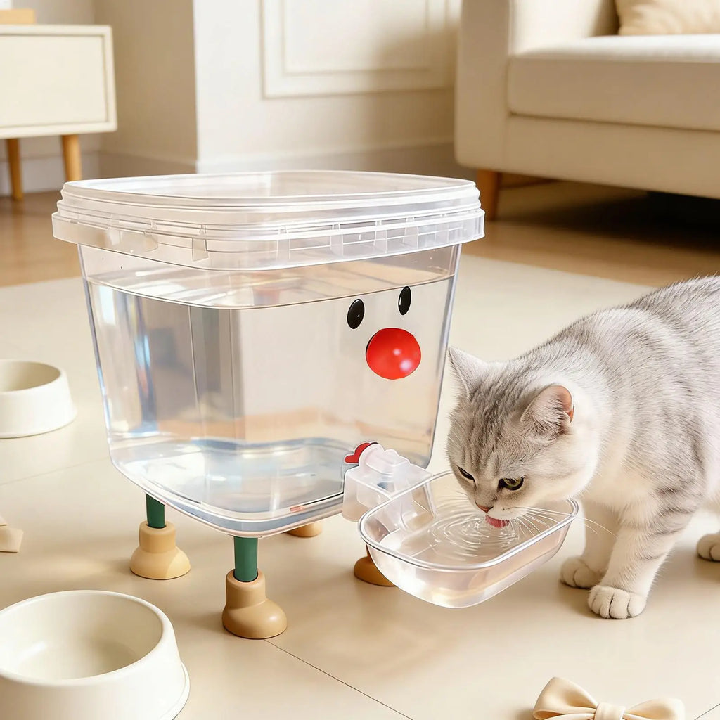 3/5L Dog Automatic Water Dispenser Auto Cat Dog Fountain Bowl Cartoon Puppy Fountain Dispenser For Home Living Room