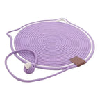 Cat Scratching Mat, Durable Cotton Rope Cat Scratcher with Self-Play Ball, 2-in-1 Sleeping & Claw Care Pad, Summer Use