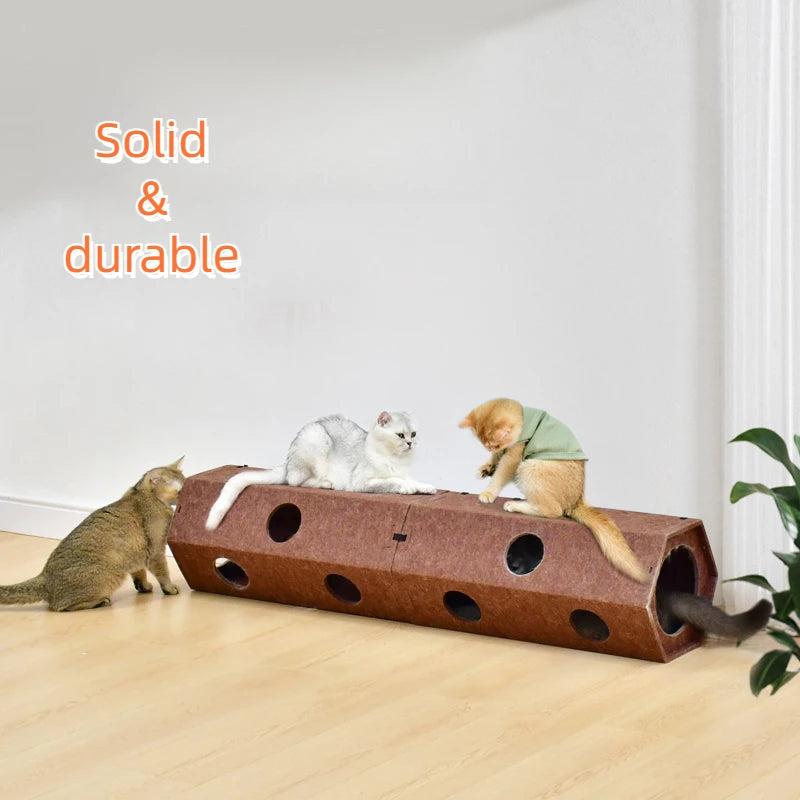 Pet Cat Tunnel Tube Toys Foldable Tunnels for Indoor Cats Kitten Play Tube