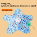 Katzenjagdteppich, Teaserstab, Fünfzackiger Stern Spielzeug, Automatisch Rotierendes Rad, Selbst-Hallo, Versteckhaube, Interaktives Katzenspielzeug