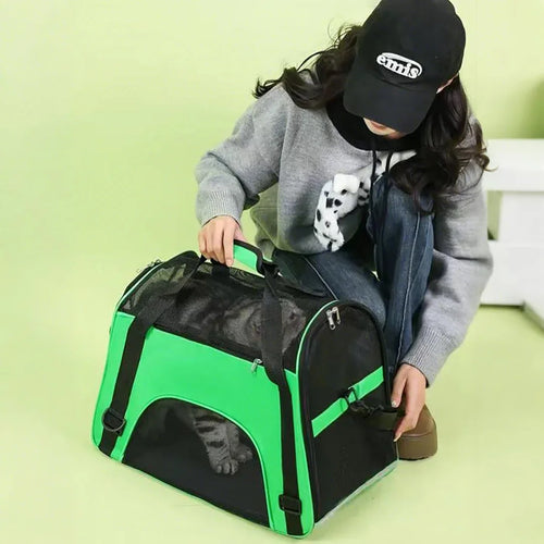Cat bag pet bag dog bag portable carry on bag oversized breathable bag backpack outdoor cage travel box