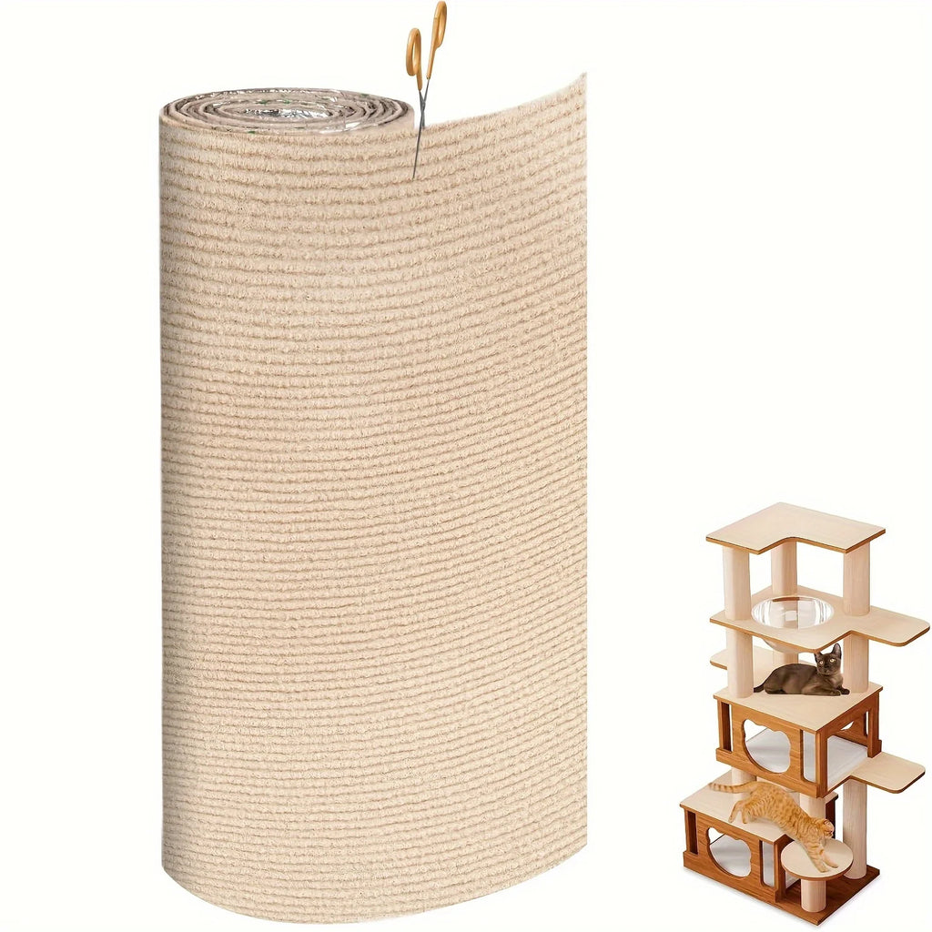 30x100CM selbstklebende, anpassbare Katzenkratzmatte – schützt Möbel & fördert gesunde Krallen