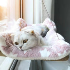 Winter Katzenfenster Hängematte Saugnapf platzsparend Ganzjahres-Haustierbett einfache Installation Katzenklettergerüst