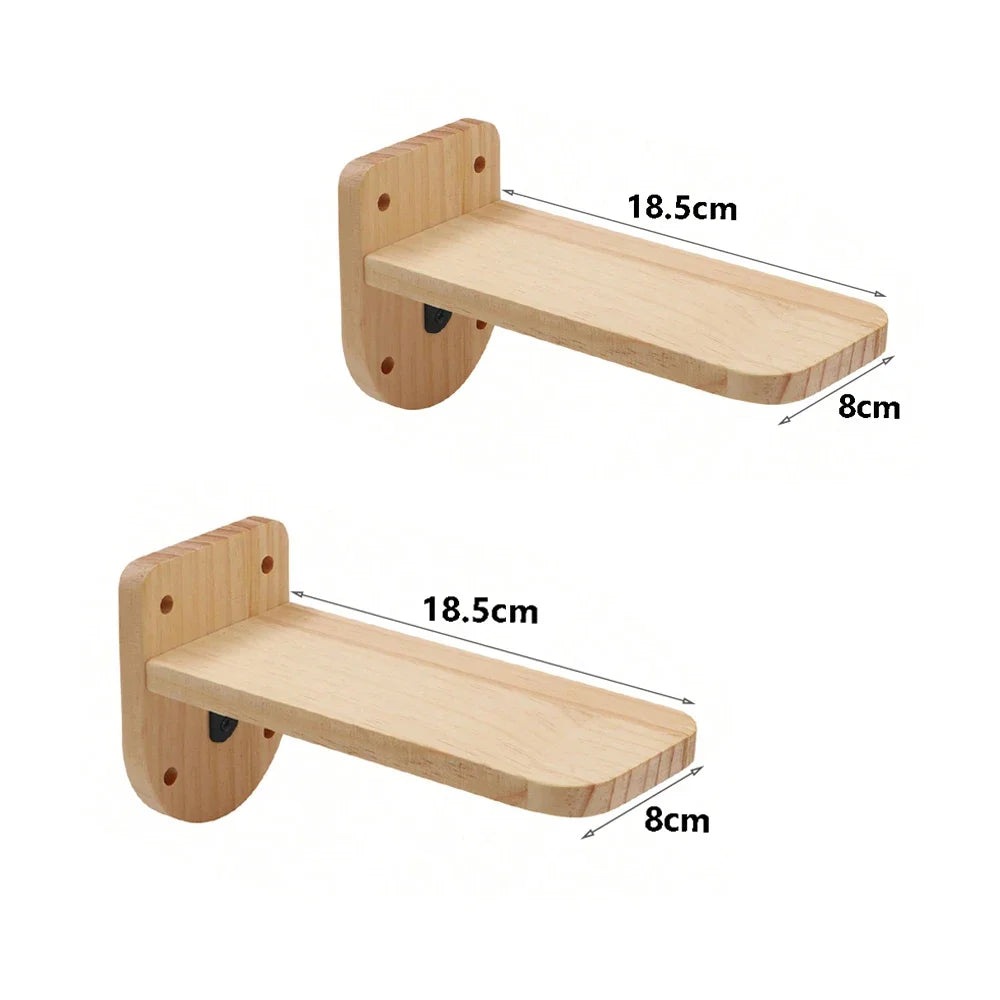 Wall-mounted Cat Climbing Frame 50cm Cat Climbing Ladder  Hammock  Activity Sisal Cat Grab Post Cat Pedal Indoor Cat House