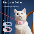 Neues automatisches Katzen-Laser-Spielzeug, elektrisches Haustierzubehör, Katzen-Laser-Halsband mit LED-Licht, LED-Katzenhalsband für Katzenzubehör